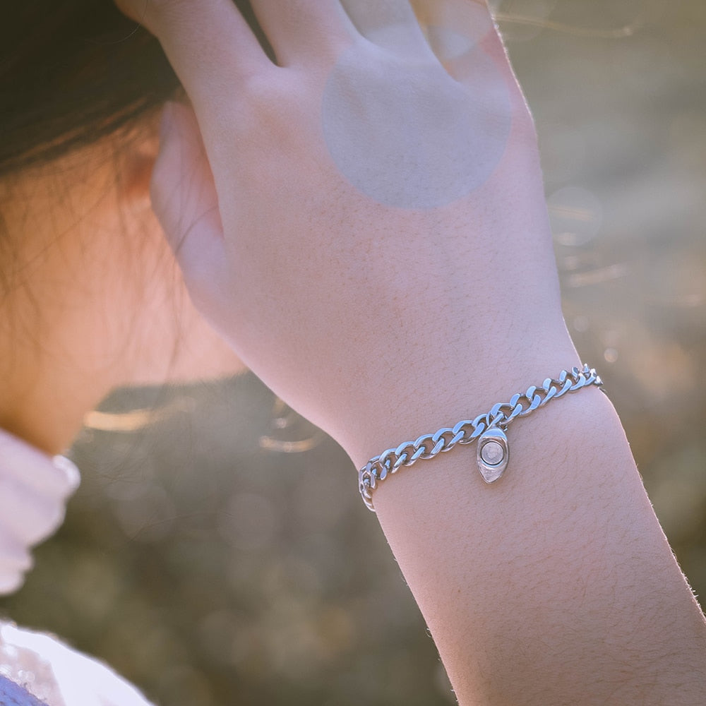 HEART LINK BRACELET SET